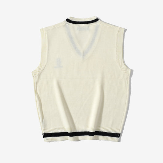 Chaleco Tejido V-Neck sin Mangas para Estudiantes - Image 22
