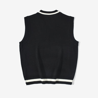Chaleco Tejido V-Neck sin Mangas para Estudiantes - Image 24