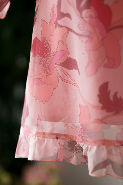 Vestido Elegante de Gasa con Cuello Mao y Cintura Francesa - Image 13