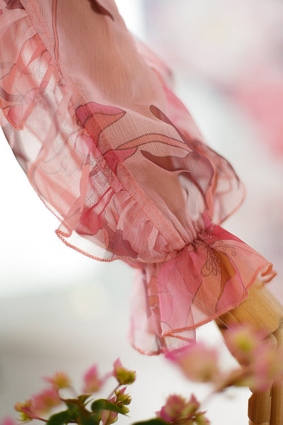 Vestido Elegante de Gasa con Cuello Mao y Cintura Francesa - Image 14