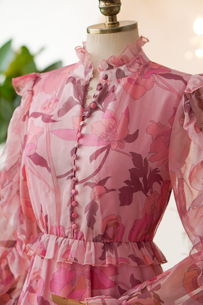 Vestido Elegante de Gasa con Cuello Mao y Cintura Francesa - Image 18
