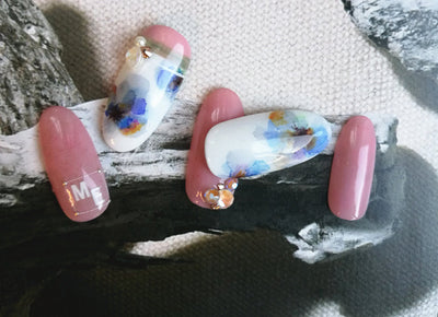 Esmalte de Uñas Efecto Humo Degradado con Burbujas y Mármol - Image 17