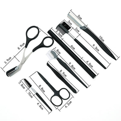 Set de 8 Herramientas de Belleza: Raspador y Pinza para Cejas - Image 6