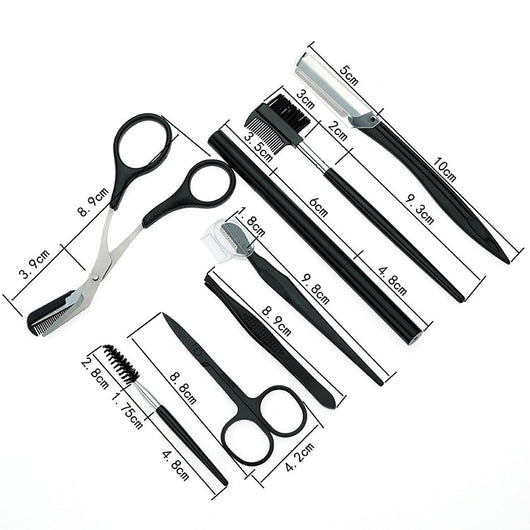 Set de 8 Herramientas de Belleza: Raspador y Pinza para Cejas - Image 6