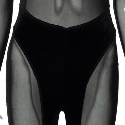 Jumpsuit Casual de Malla Transparente con Cuello Redondo y Mangas Largas - Image 21