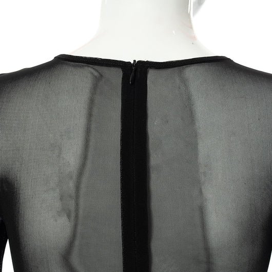 Jumpsuit Casual de Malla Transparente con Cuello Redondo y Mangas Largas - Image 23