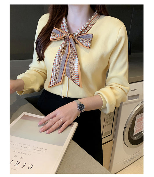 Suéter Fino Tejido Estilo Occidental para Mujer - Blusa Básica de Manga Larga - Image 14