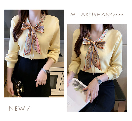 Suéter Fino Tejido Estilo Occidental para Mujer - Blusa Básica de Manga Larga - Image 15