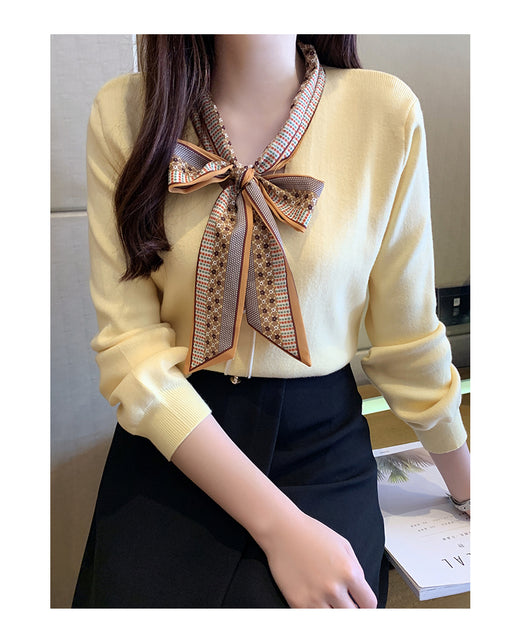 Suéter Fino Tejido Estilo Occidental para Mujer - Blusa Básica de Manga Larga - Image 17