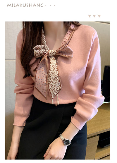 Suéter Fino Tejido Estilo Occidental para Mujer - Blusa Básica de Manga Larga - Image 18