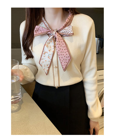 Suéter Fino Tejido Estilo Occidental para Mujer - Blusa Básica de Manga Larga - Image 28