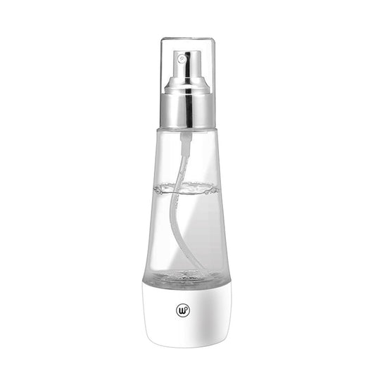 Electrolytic sterilization water making machine in a clear and white spray bottle with a silver nozzle. - Image 15