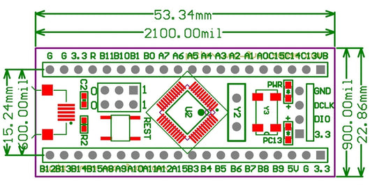 Placa de Desarrollo STM32F103C8T6 - Módulo Microcontrolador ARM para Proyectos Embebidos - Image 5