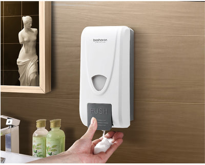 Dispensador de jabón espuma montado en pared con bomba manual - Image 5