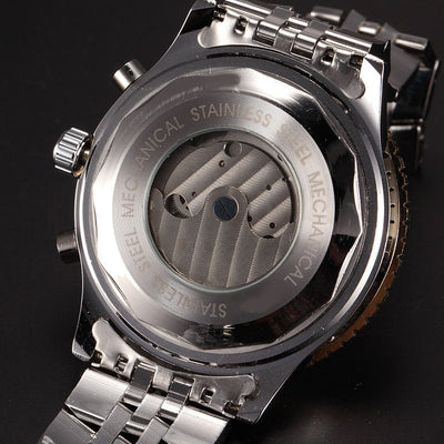 Reloj Automático Tourbillon con Calendario y Esfera Grande - Acero Inoxidable para Hombre - Image 13