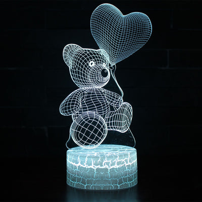 Lámpara Nocturna 3D Oso Adorable - Luz LED Creativa - Image 10