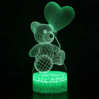Lámpara Nocturna 3D Oso Adorable - Luz LED Creativa - Image 15