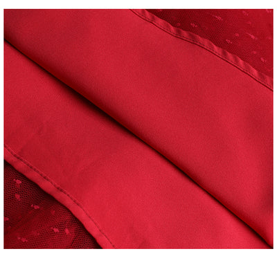 Vestido Rojo Elegante de Novia con Mangas Largas para Dama - Image 17