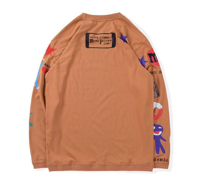 Camiseta Hip-Hop Oversize Manga Larga Unisex Tendencia - Image 7
