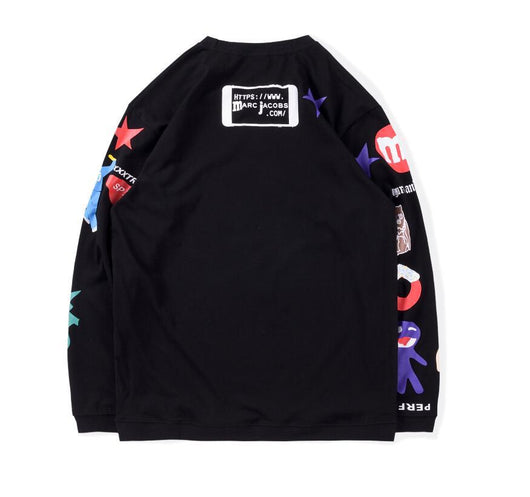 Camiseta Hip-Hop Oversize Manga Larga Unisex Tendencia - Image 9