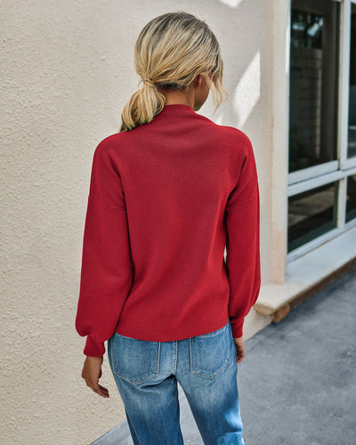 Suéter Tejido de Cuello Alto para Mujer - Colores Lisos - Image 13