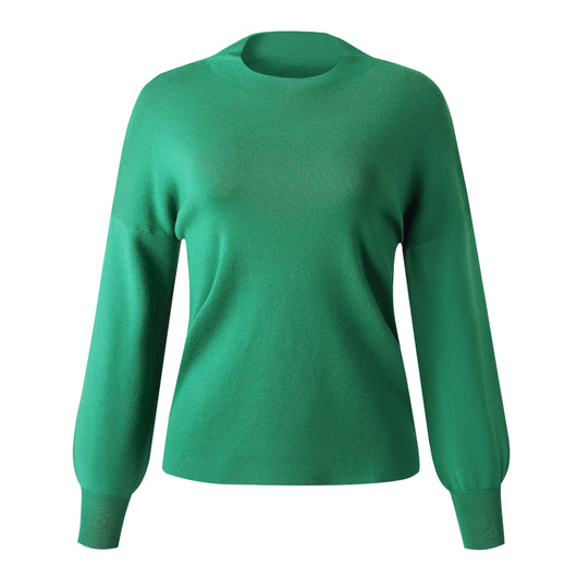 Suéter Tejido de Cuello Alto para Mujer - Colores Lisos - Image 47