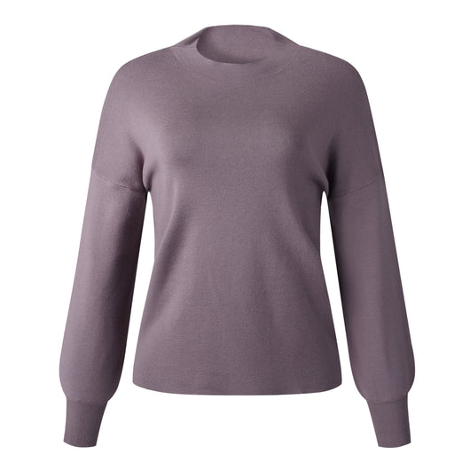 Suéter Tejido de Cuello Alto para Mujer - Colores Lisos - Image 50