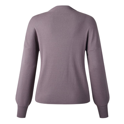 Suéter Tejido de Cuello Alto para Mujer - Colores Lisos - Image 51