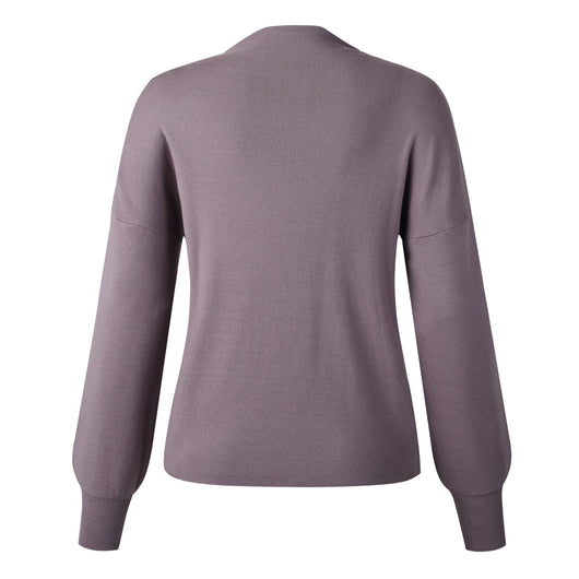 Suéter Tejido de Cuello Alto para Mujer - Colores Lisos - Image 51