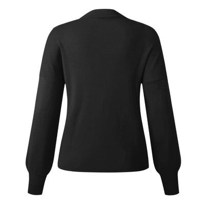 Suéter Tejido de Cuello Alto para Mujer - Colores Lisos - Image 54