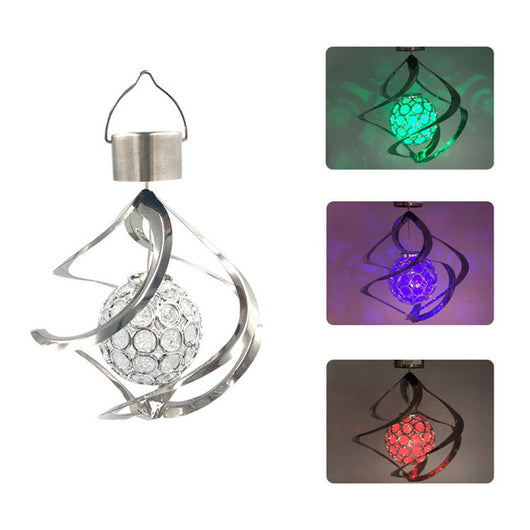 Lámpara Solar LED Giratoria con Campana de Viento - Decoración Exterior Inteligente - Image 12