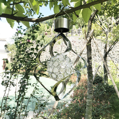 Lámpara Solar LED Giratoria con Campana de Viento - Decoración Exterior Inteligente - Image 13