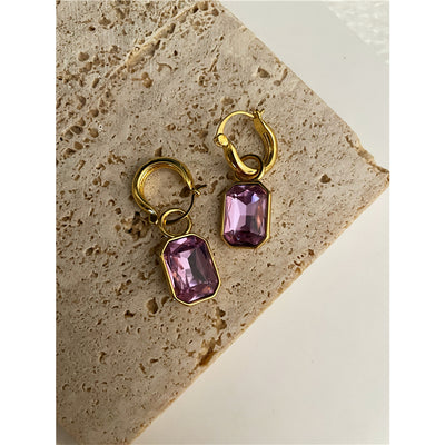 Aretes Vintage de Bronce Antiguo con Piedra - Estilo Pastoral Francés para Mujer - Image 11