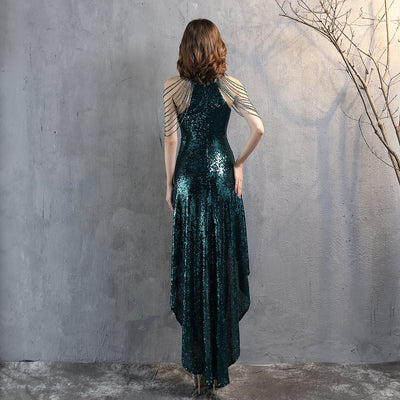 Vestido Ajustado con Lentejuelas y Escote Envolvente - Diseño Sexy para Eventos - Image 9