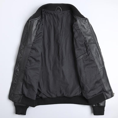 Uniforme de Béisbol Corto en Cuero Negro para Hombre - Image 12