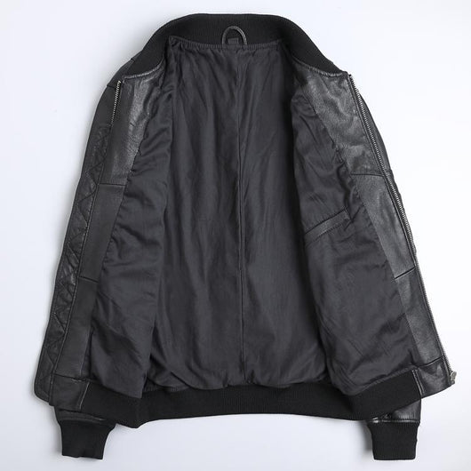Uniforme de Béisbol Corto en Cuero Negro para Hombre - Image 12