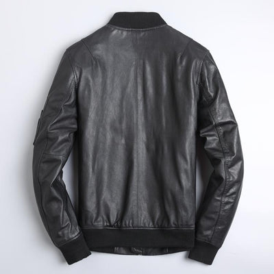 Uniforme de Béisbol Corto en Cuero Negro para Hombre - Image 13