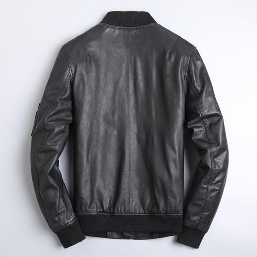 Uniforme de Béisbol Corto en Cuero Negro para Hombre - Image 13