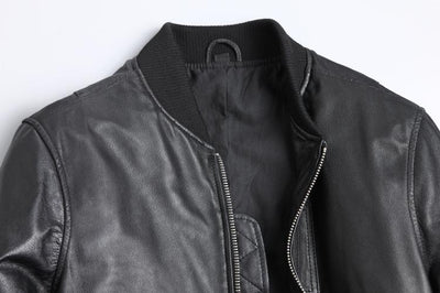 Uniforme de Béisbol Corto en Cuero Negro para Hombre - Image 14