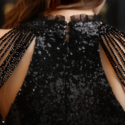 Vestido Ajustado con Lentejuelas y Escote Envolvente - Diseño Sexy para Eventos - Image 34