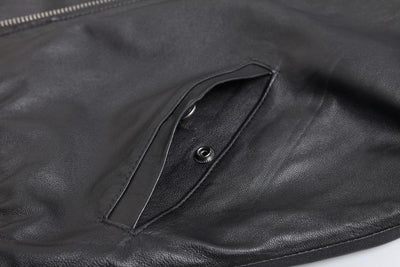 Uniforme de Béisbol Corto en Cuero Negro para Hombre - Image 16