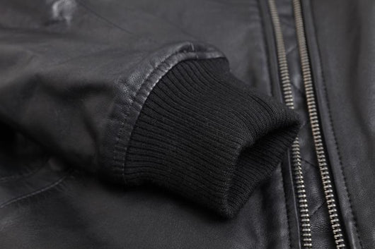 Uniforme de Béisbol Corto en Cuero Negro para Hombre - Image 17