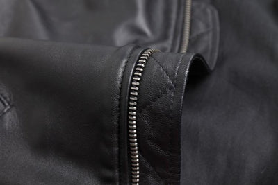Uniforme de Béisbol Corto en Cuero Negro para Hombre - Image 18