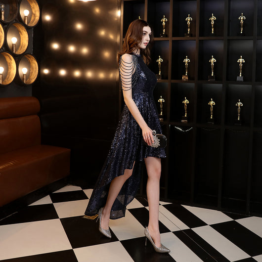 Vestido Ajustado con Lentejuelas y Escote Envolvente - Diseño Sexy para Eventos - Image 64