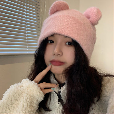 Gorro de Lana Tejido con Orejas de Conejo - Diseño Dulce para Niña - Image 12