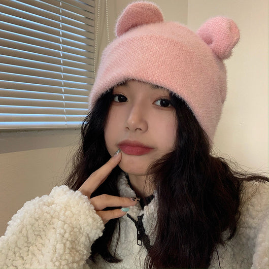 Gorro de Lana Tejido con Orejas de Conejo - Diseño Dulce para Niña - Image 12