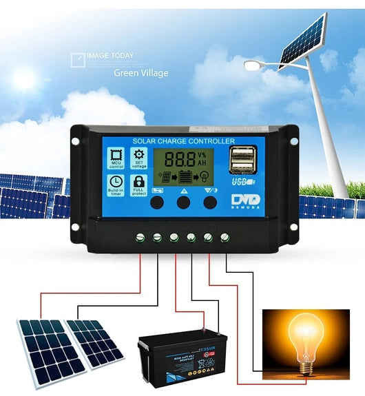 Controlador Solar de Carga y Descarga LCD - Image 18