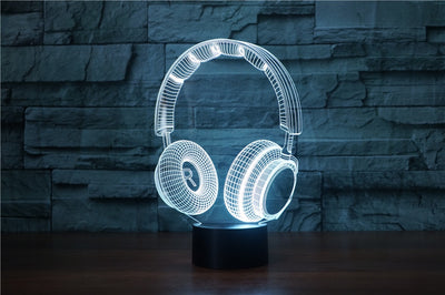 Lámpara de Mesa Decorativa con Diseño de Auriculares Estéreo - Image 11