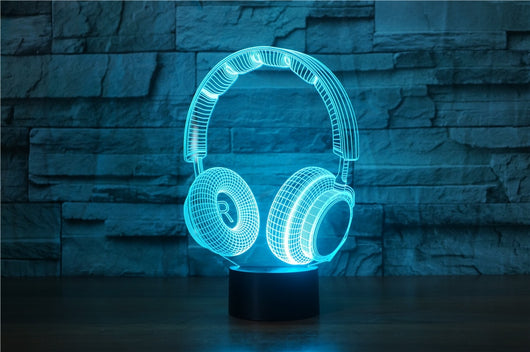 Lámpara de Mesa Decorativa con Diseño de Auriculares Estéreo - Image 12