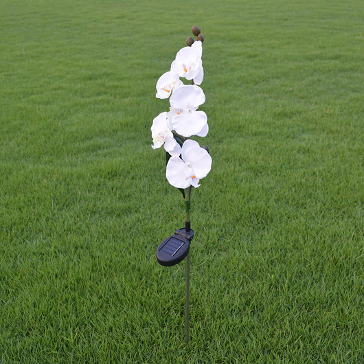 Luz Solar LED Flor Orquídea con 5 Cabezales - Image 7